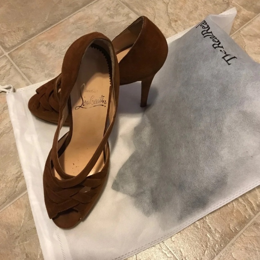 Camel color Louboutins
